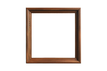 Wooden Picture Frame isolated on white background