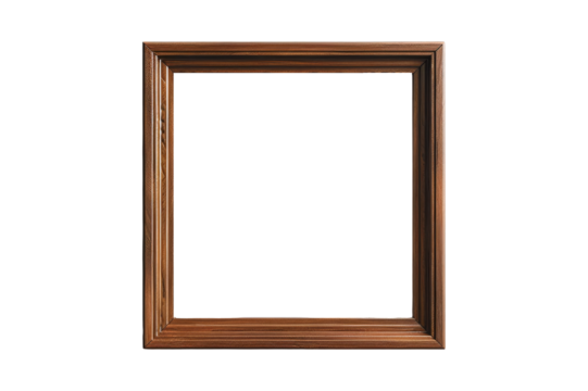 Wooden Picture Frame isolated on white background