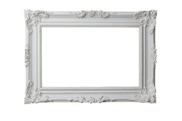 White Ornate Picture Frame