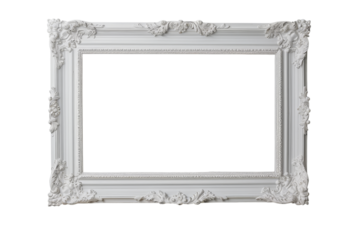 White Ornate Picture Frame
