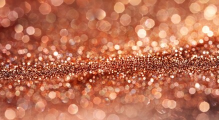 Close-Up View of Sparkling Pink Glitter With Bokeh