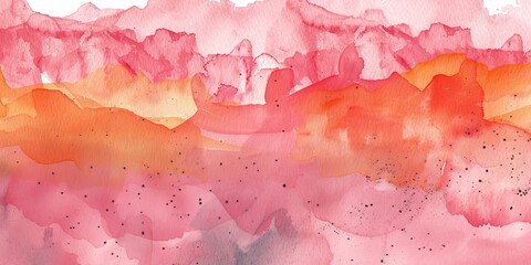 Obraz premium Abstract Minimalistic Watercolor Geometric Nordic Scandinavian Bohemian Pattern Art in Muted Pantone Tones Calming Zen