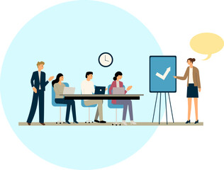 Office Meeting for Project Development and Planning
