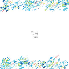 水彩画。水彩タッチの幾何学ベクターイラスト。抽象的なイメージの水彩背景。夏の水色水彩背景。Watercolor painting. Geometric vector illustration with watercolor touch. Abstract image watercolor background. Summer light blue watercolor background.