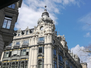 Scenic summer view of the Old Town architecture of Zurich