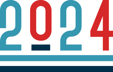 2024 Happy New Year Element