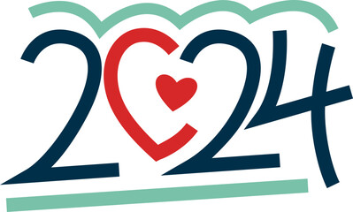 2024 Happy New Year Element