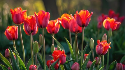 Obraz premium Hybrid variety of tulips in bloom