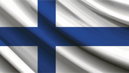 Naklejka premium フィンランド国旗 Finland