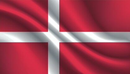 Fototapeta premium デンマーク国旗 Denmark