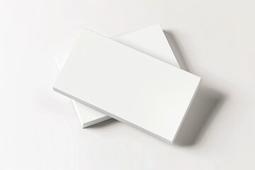 Business card mockup on isolated white background created with generative AI