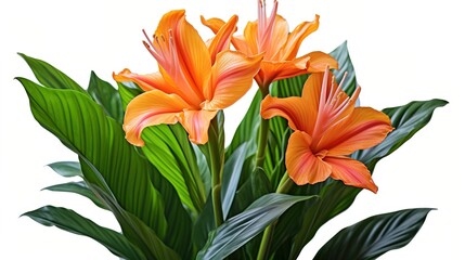 Fototapeta premium bouquet of orange tulips