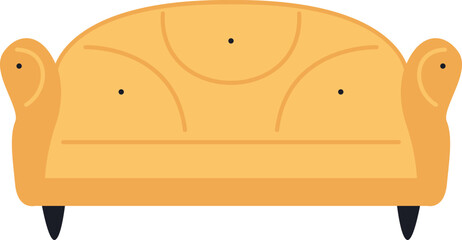 Comfortable Sofa Illustration Element