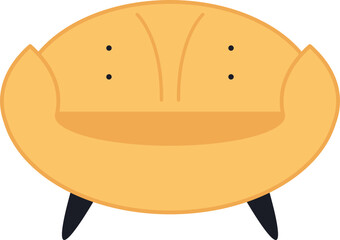 Comfortable Sofa Illustration Element
