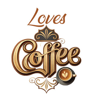 Trendy Coffee Typography Tees for Coffee Fans