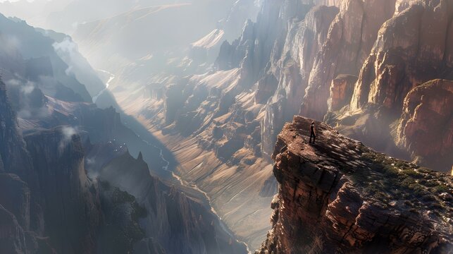 High mountain plateaus