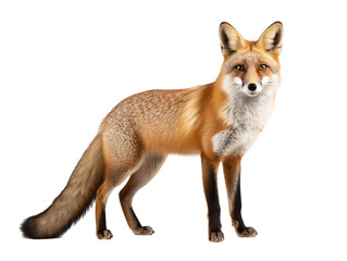 Fototapeta premium a fox standing on a white background