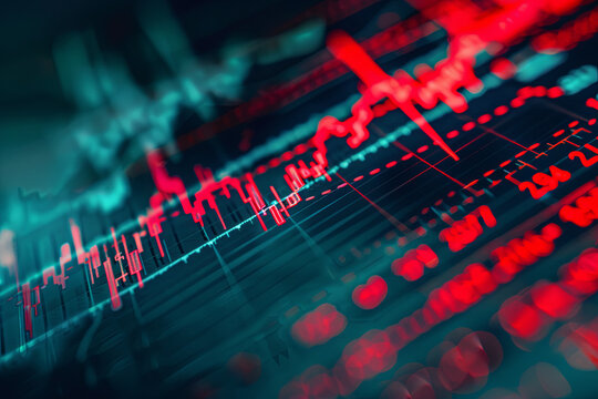 Negative correlation between stock prices and interest rates, scatter plot analysis