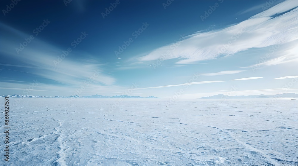 Sticker landscape of the salt flats picture