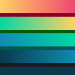 A colorful striped background with a blue stripe on the left