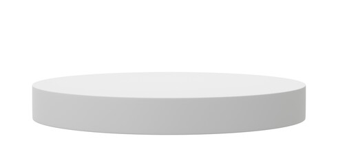 3D, cylinder podium display scene of minimal geometric platform base isolated on transparent background png file