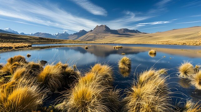 Landscape of the high plateau of puna image