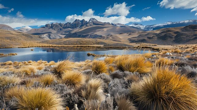 Landscape of the high plateau of puna picture