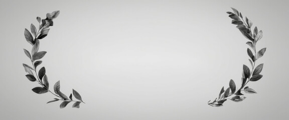 Four laurel wreaths in created from handwritten words related