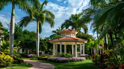 Obraz premium Prestigious tropical resort picture