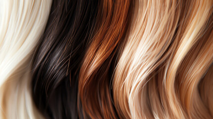 Naklejka premium hair color medium blonde 4 gold swatches