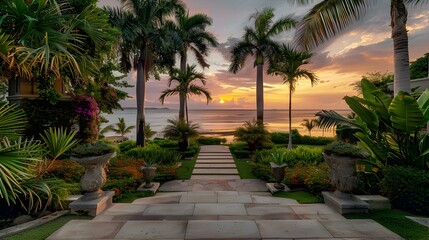 Landscaped with a luxurious tropical estate img