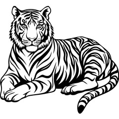 white tiger cartoon