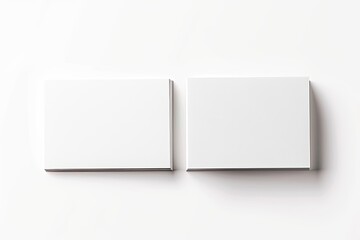 Business card mockup on isolated white background created with generative AI