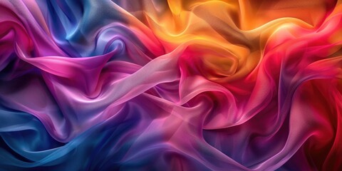 Fototapeta premium Colorful Fabric Close Up