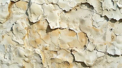 A wall with peeling paint and a rough texture