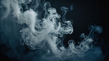 White cloudiness, transparency smoke generate ai