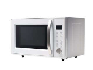 Fototapeta premium a white microwave oven with a door open