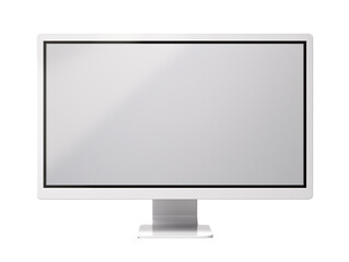 Fototapeta premium a white computer monitor with a black border