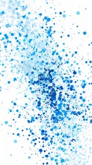 Blue Technology Sphere with Scattered Particles and Copy Space, AI-Generated High-Resolution Wallpaper, Showcasing Futuristic and Digital Innovation