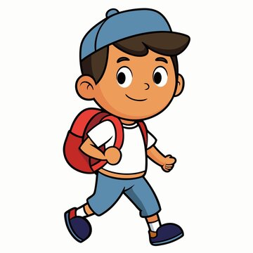 cartoon child running