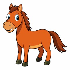 horse cartoon illustration