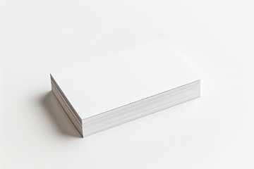 Fototapeta premium Business card mockup on isolated white background created with generative AI
