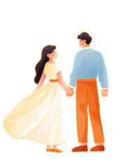 Fototapeta premium bride and groom