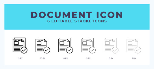Document line icon vector illustration. Trendy styles.