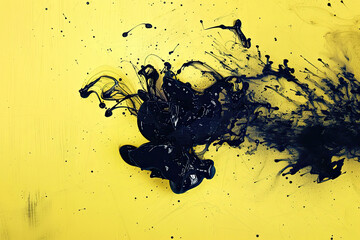 Ink background, spilt inks flowing background, graphic resource liquid flow backdrop, generated ai