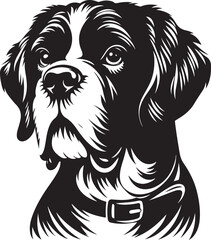 Dog art vector illustration icon 2024