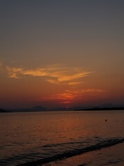 Obraz premium sunset at the beach