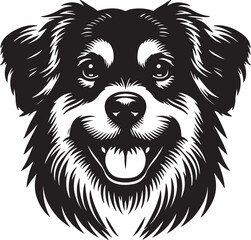 Dog vector art illustration icon 2024