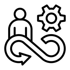 Responsible Consumption Line Icon Design