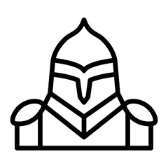 Knight Line Icon Design